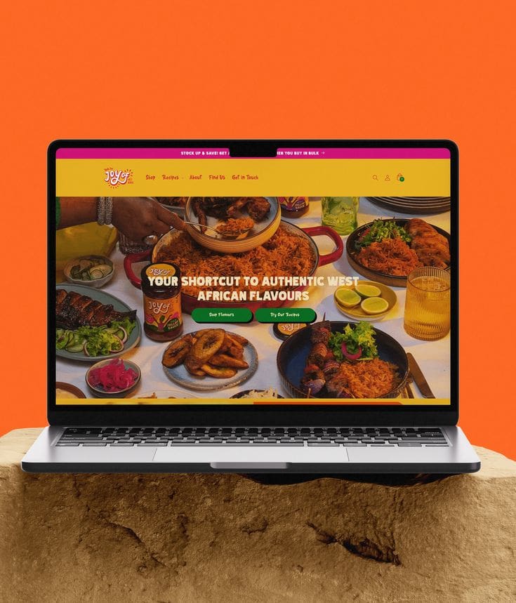 Website for Joyof foods